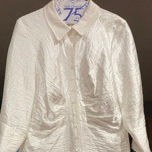 BENTLEY A beautiful lono dressy white, Sz 14. NWT.